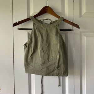 Green Top with tie in the Back